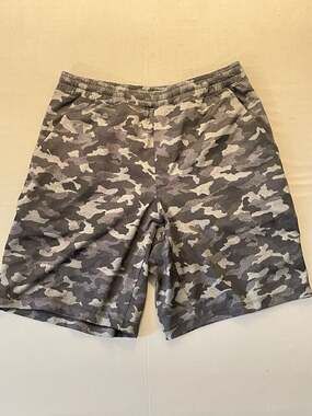 Lululemon Pace Breaker 9" Lined Shorts Variegated Mesh Camo Black
